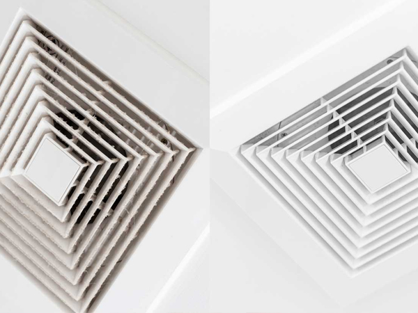 before after air vent cleaning